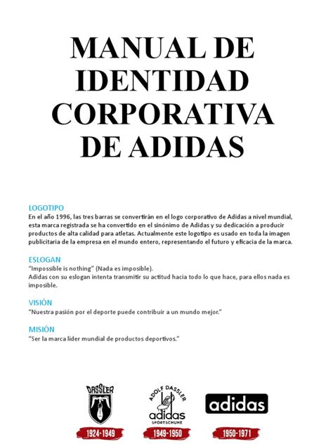 manual de identidad corporativa adidas|identidad de adidas.